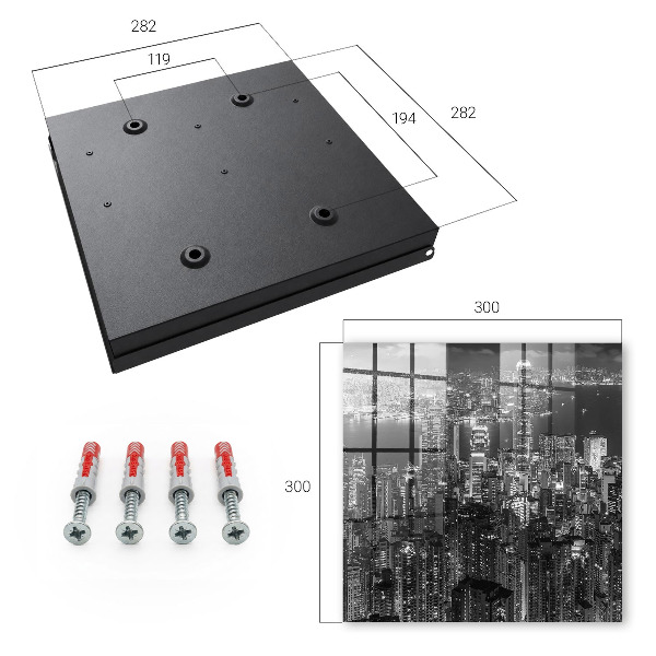 Key cabinet for wall City Night
