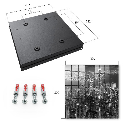 Key cabinet for wall City Night