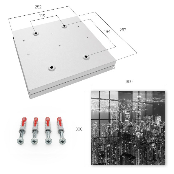 Key cabinet for wall City Night