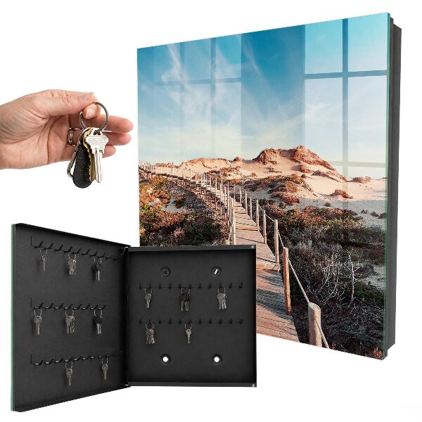 Key storage box Walking in the dunes