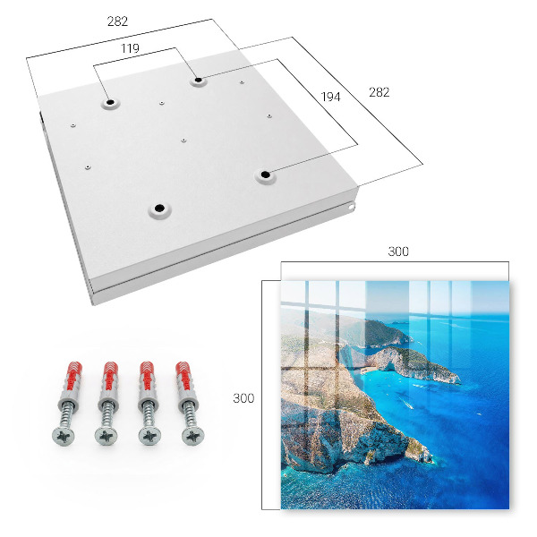 Key cabinet for wall French Riviera