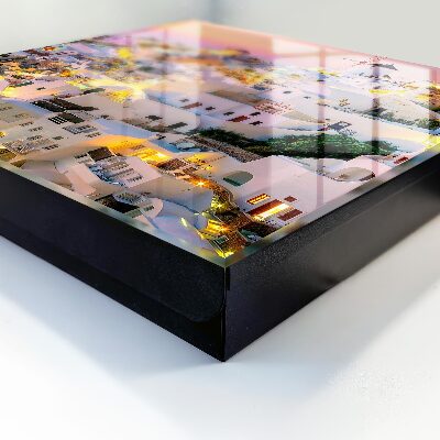 Key storage box Greek landscape