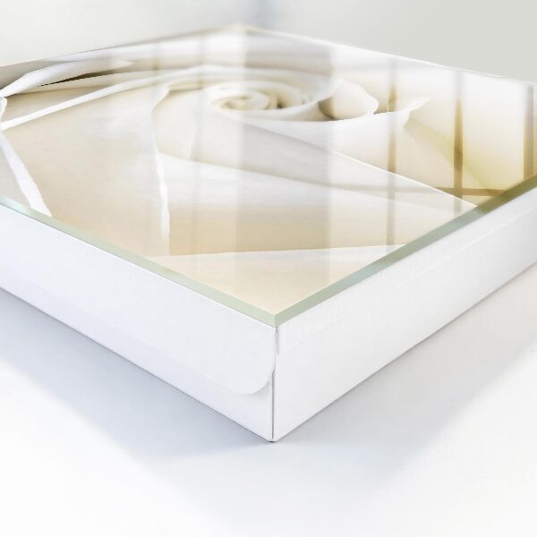 Key cabinet for wall White rose