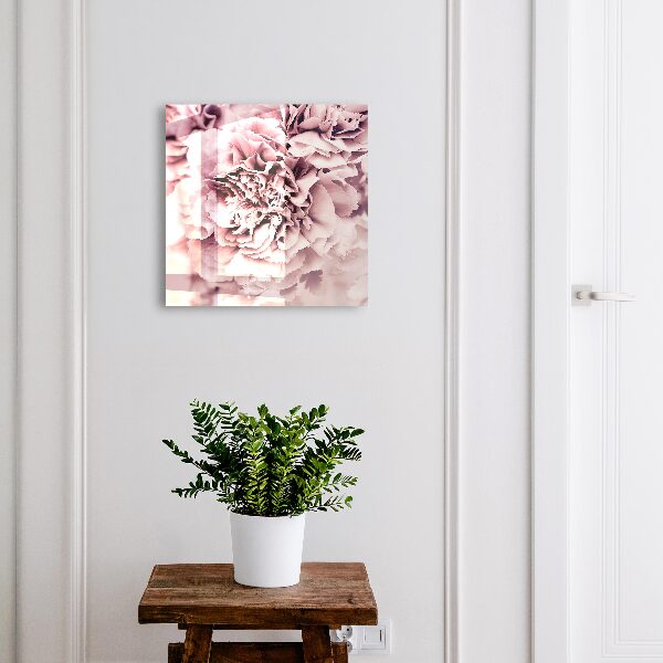 Key cabinet for wall Pink flower