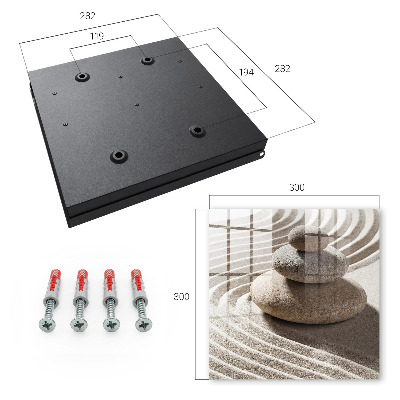 Key storage box Zen composition