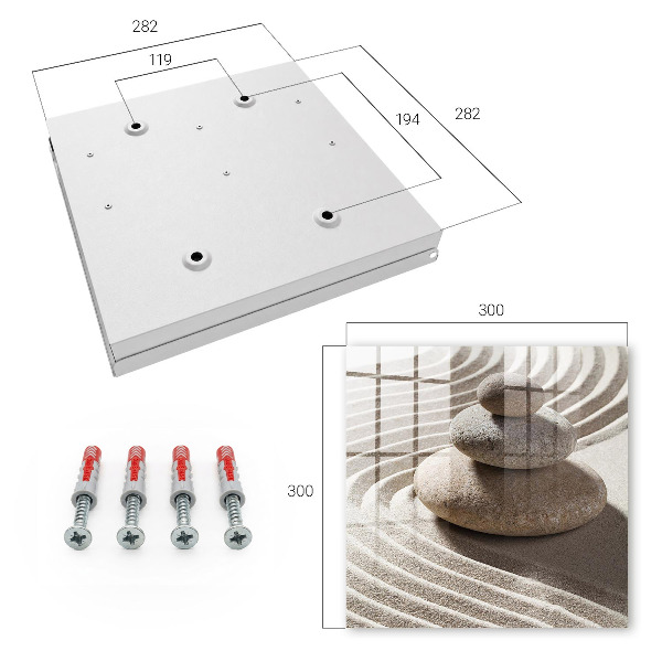 Key storage box Zen composition