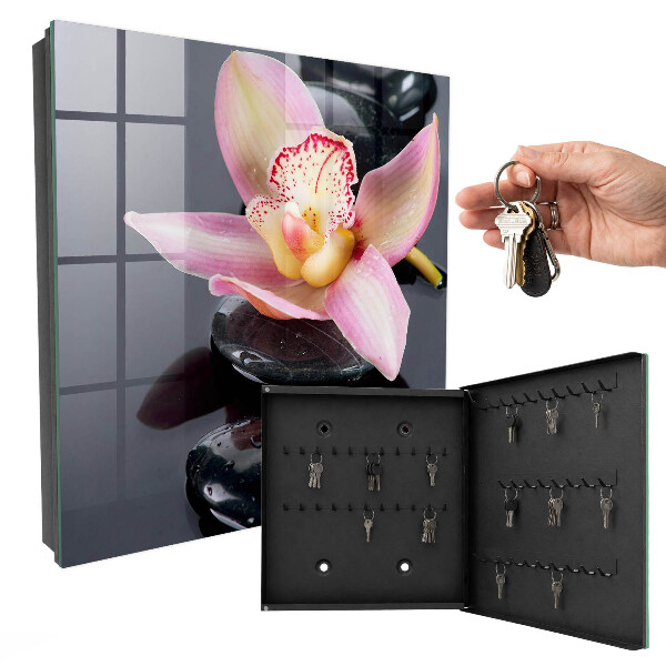 Key cabinet for wall Orchid stones