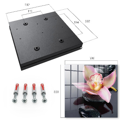 Key cabinet for wall Orchid stones