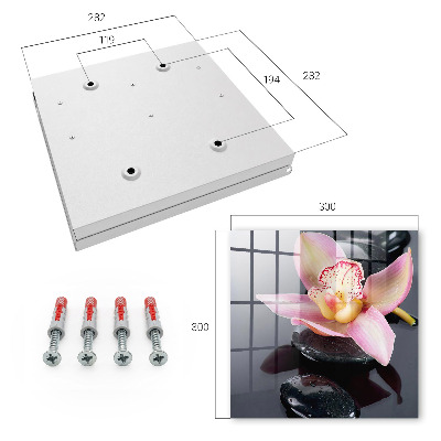 Key cabinet for wall Orchid stones