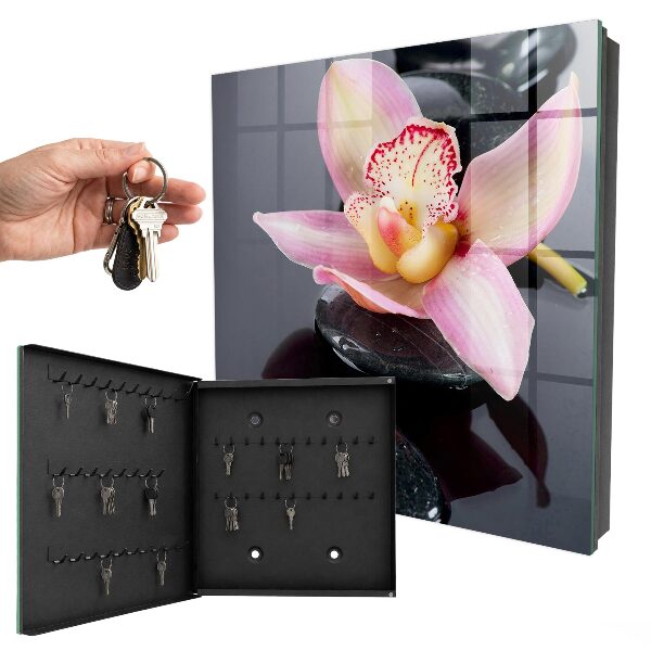 Key cabinet for wall Orchid stones