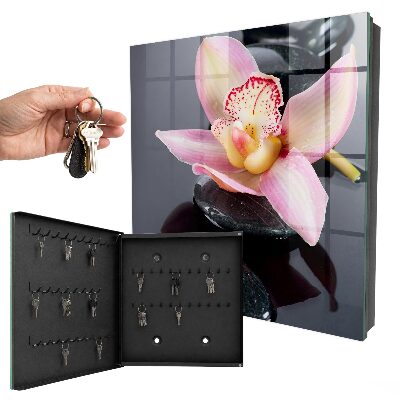 Key cabinet for wall Orchid stones