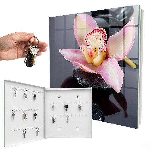 Key cabinet for wall Orchid stones