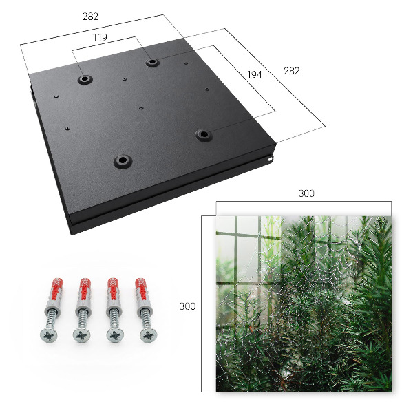 Key cabinet for wall Spider web in the forest
