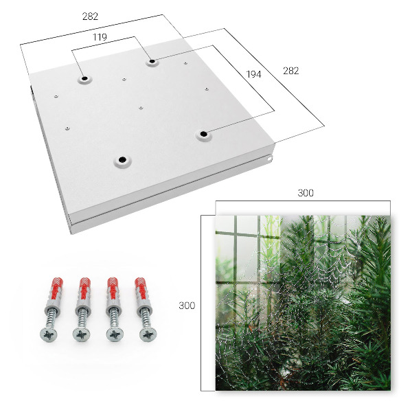 Key cabinet for wall Spider web in the forest