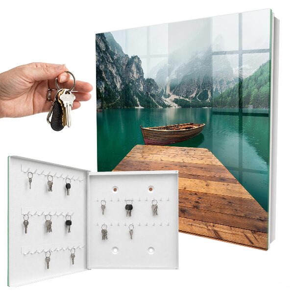 Key storage box Mountain lake