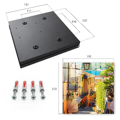 Key cabinet for wall Colorful city