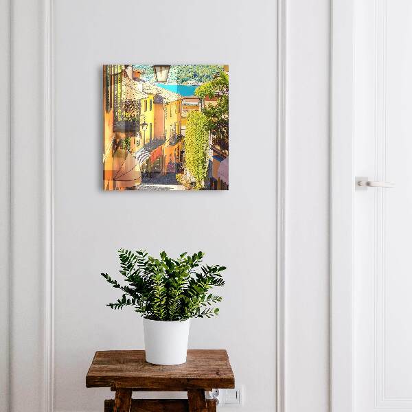 Key cabinet for wall Colorful city