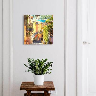 Key cabinet for wall Colorful city