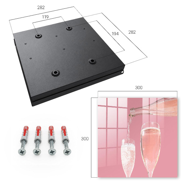 Key storage box Champagne glasses