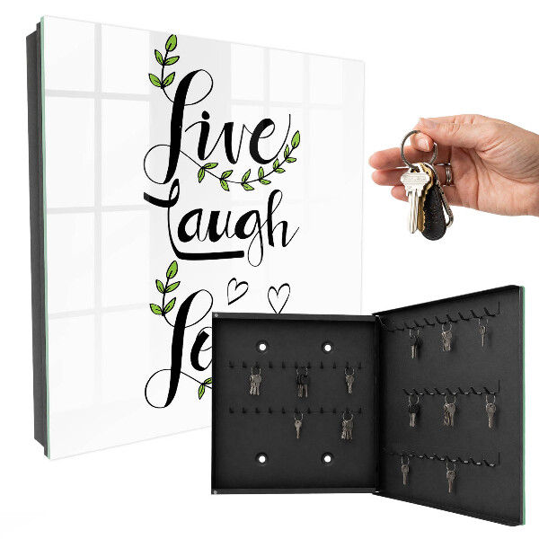 Key cabinet for wall Positive typography