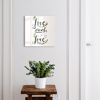 Key cabinet for wall Positive typography