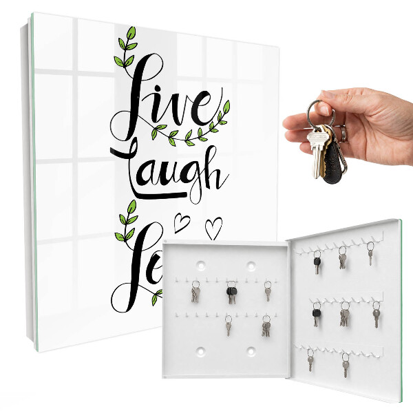 Key cabinet for wall Positive typography