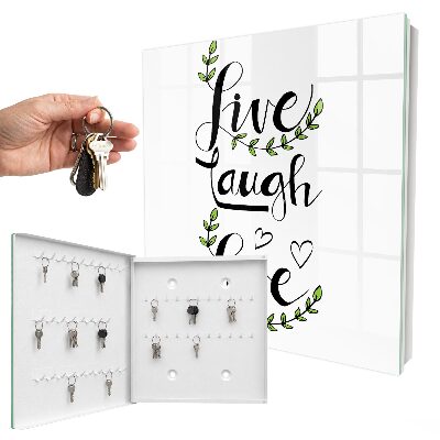 Key cabinet for wall Positive typography