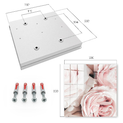 Key box Pastel roses