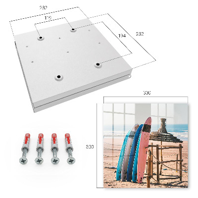 Key storage box Beach surfboards