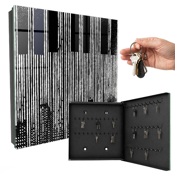 Key storage box Geometric lines