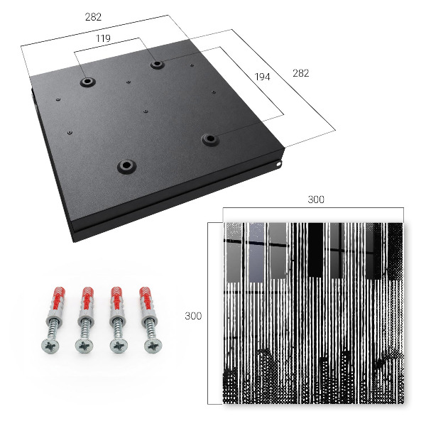 Key storage box Geometric lines