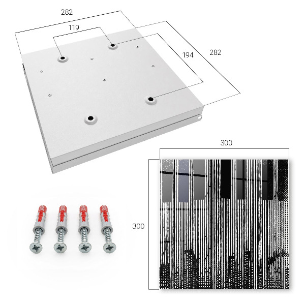 Key storage box Geometric lines