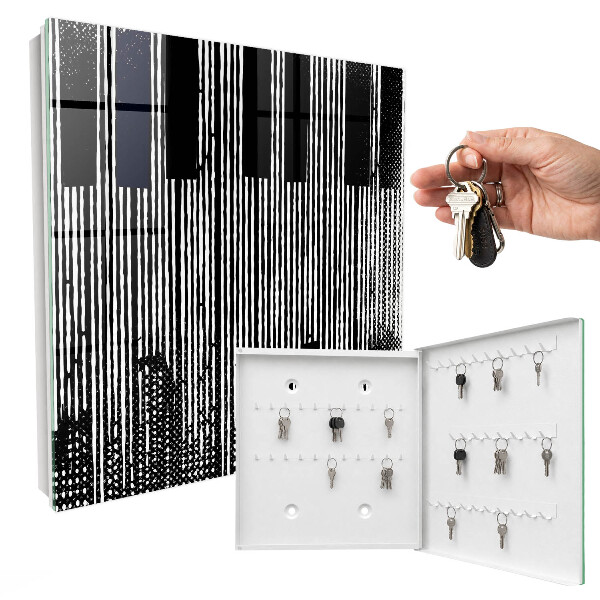 Key storage box Geometric lines