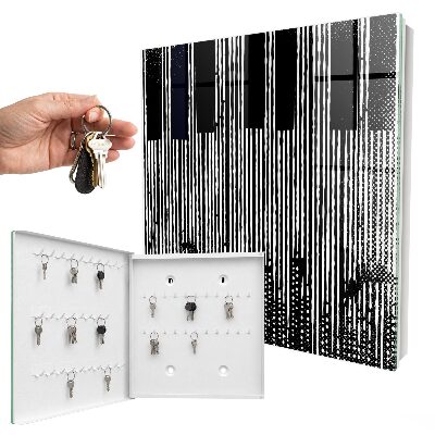Key storage box Geometric lines
