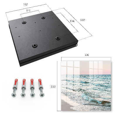 Key storage box Sea waves