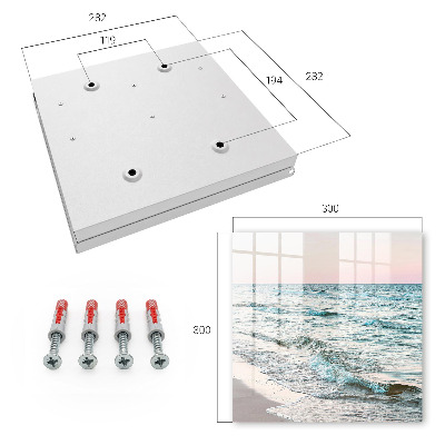 Key storage box Sea waves