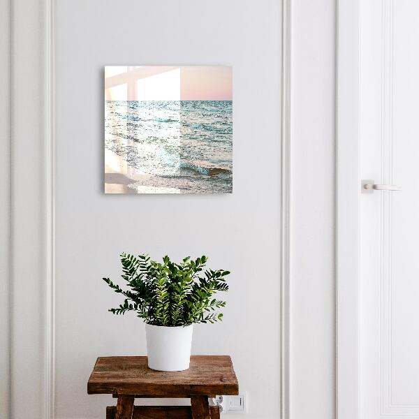 Key storage box Sea waves
