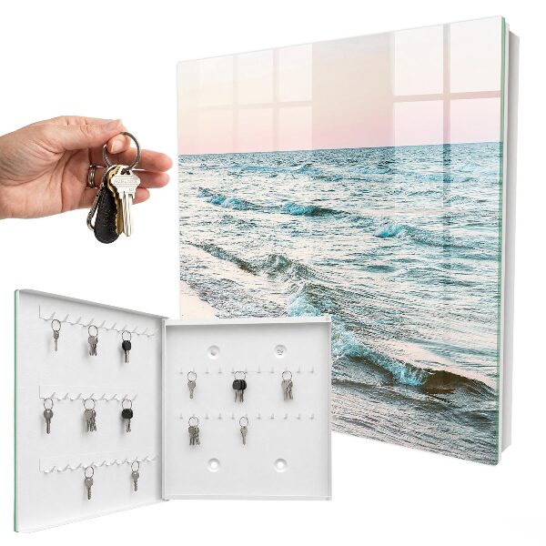 Key storage box Sea waves