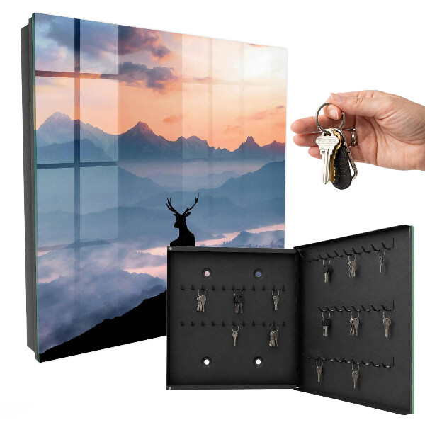 Key cabinet for wall Mountain harmony
