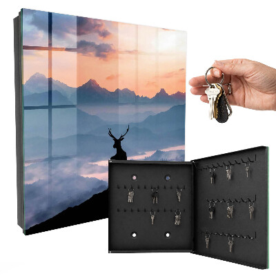 Key cabinet for wall Mountain harmony