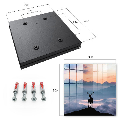 Key cabinet for wall Mountain harmony