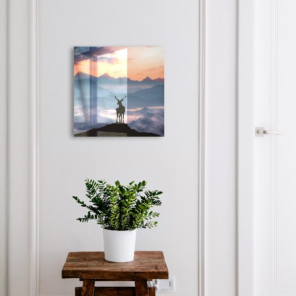 Key cabinet for wall Mountain harmony