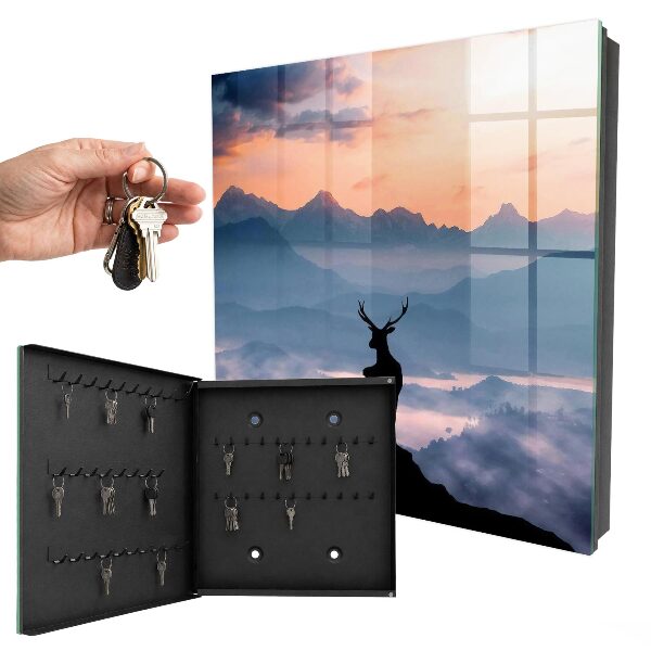 Key cabinet for wall Mountain harmony