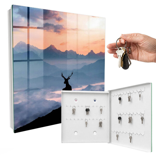 Key cabinet for wall Mountain harmony