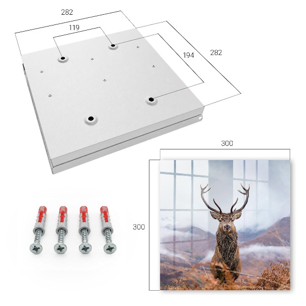 Key cabinet for wall Mountain deer
