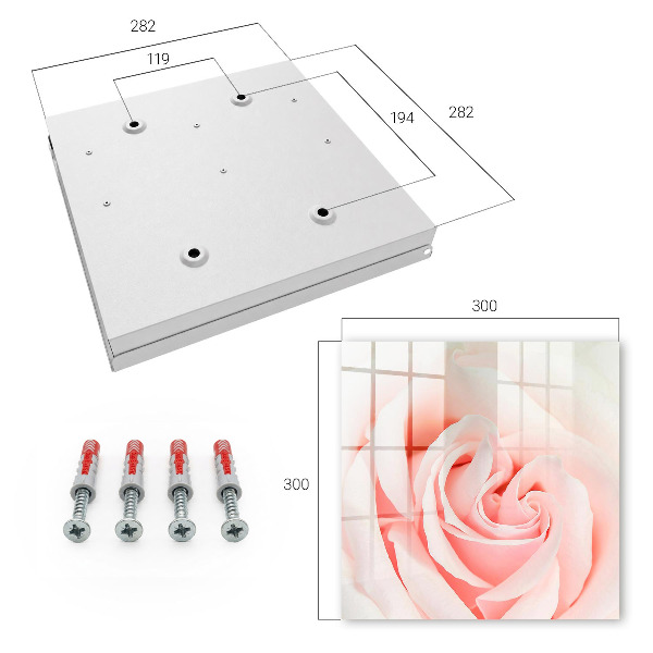 Key storage box Romantic rose