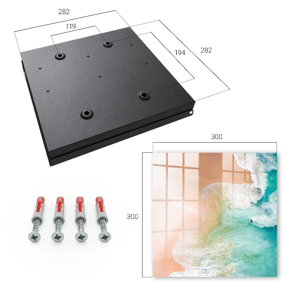 Key cabinet for wall Turquoise beach