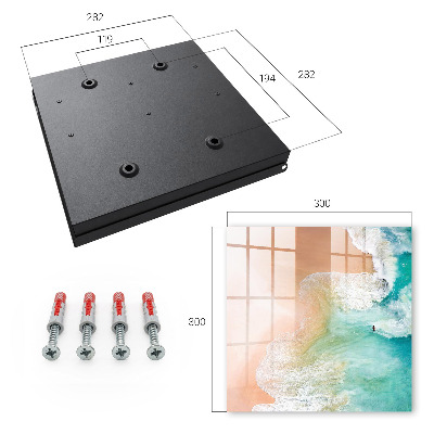 Key cabinet for wall Turquoise beach