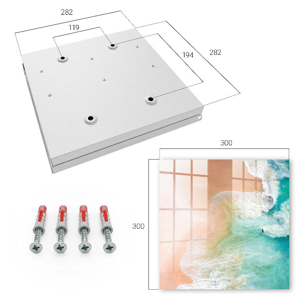 Key cabinet for wall Turquoise beach