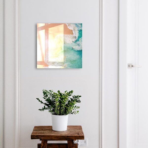 Key cabinet for wall Turquoise beach